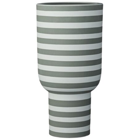 AYTM Varia Vase Ø: 15 cm - Støvet Grøn/Skov