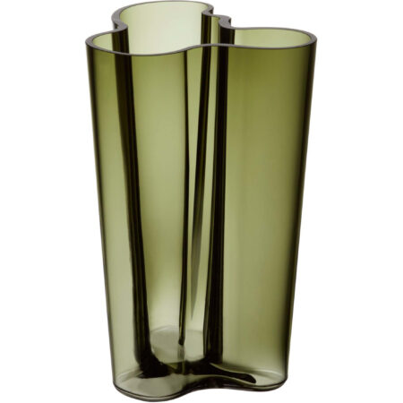 Aalto vase, 25,1 cm., mosgrøn