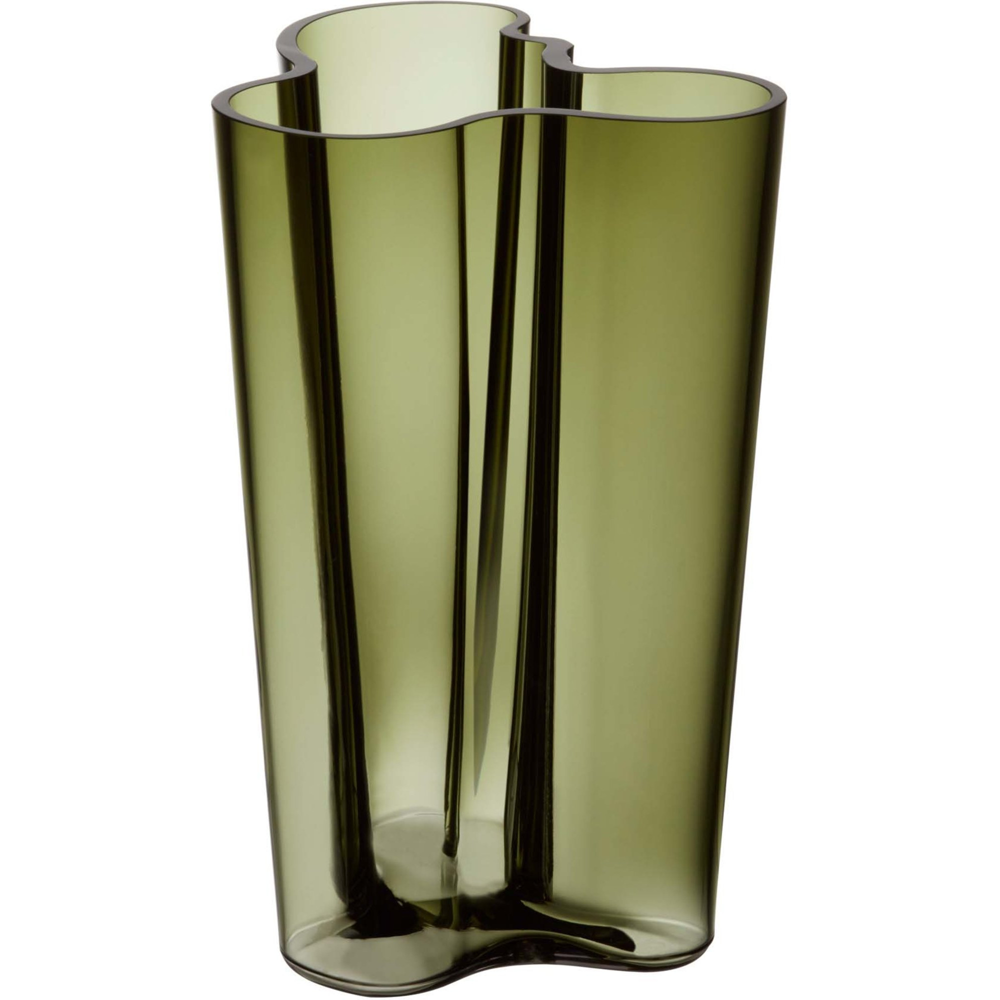 Aalto vase, 25,1 cm., mosgrøn Aalto vase, 25,1 cm., mosgrøn