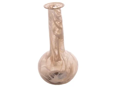 Accantus, Opal Recycled glas vase, Støvet/Hvid, 11x11x19 cm