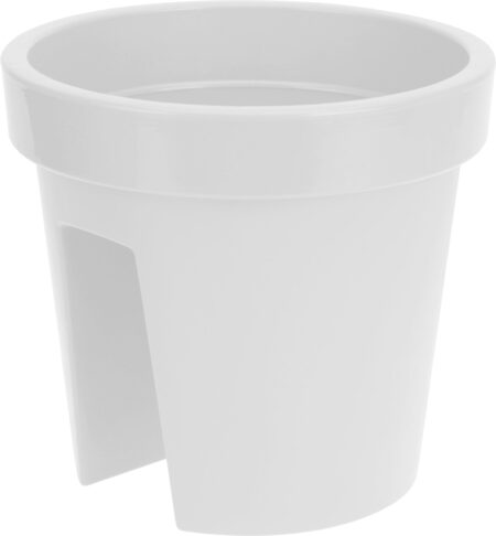 Altankasse Bridge hvid plast Ø28 cm