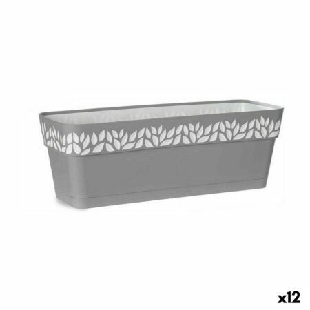 Altankasse Stefanplast Cloe - grå plastik 49,5 × 17 × 19 cm (12 stk.)