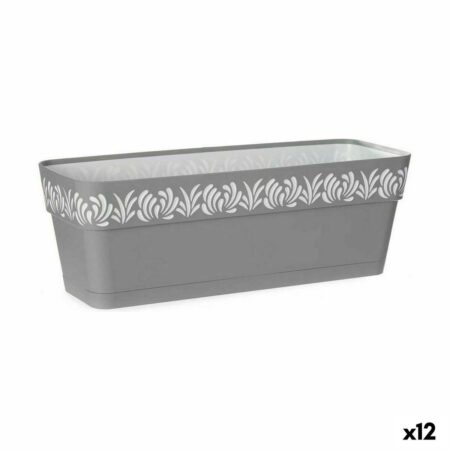 Altankasse Stefanplast Gaia grå plastik 49,5 × 17 × 19 cm - 12 stk.
