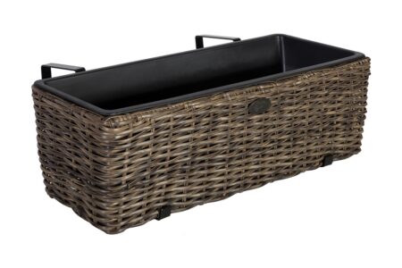 Altankasse Wicker mørkebrun -
