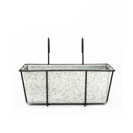 Altankasse med beslag L40xB18xH27 cm i zink