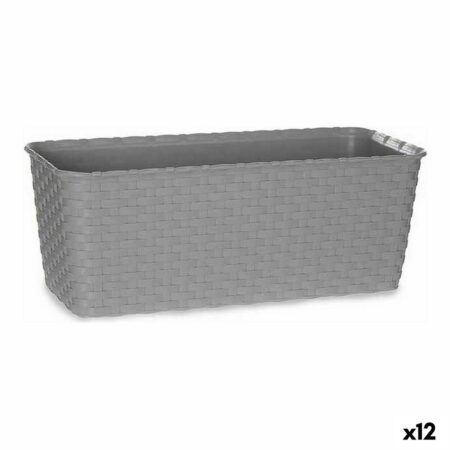 Altankasse med vandreserve Stefanplast - grå plastik 13 × 11 × 29 cm (12 stk.)