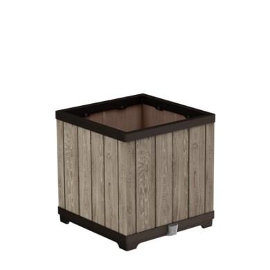 Altankasse/krukke Keter asketræ look, 45,5 × 45,5 × 45,5 cm