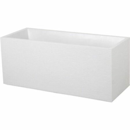 Altankasse/urtepotte EDA - hvid polypropylen, 99,5 × 39 × 43 cm