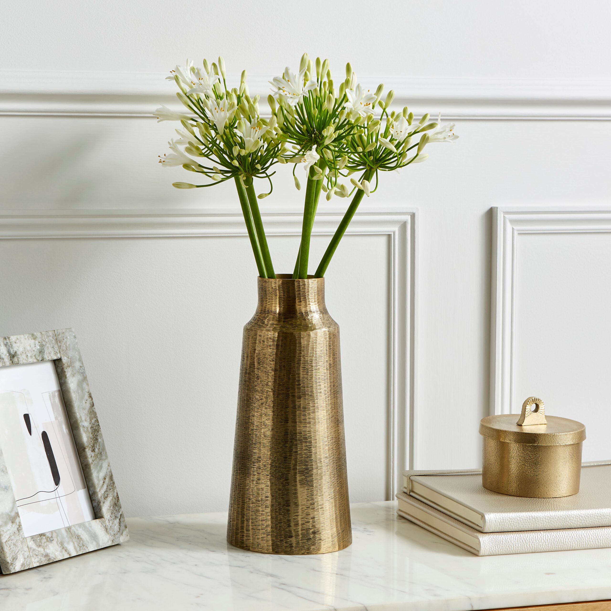 Aluminium Gold Vase Gold Aluminium Gold Vase Gold