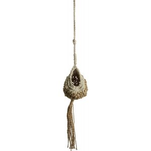 Amara ampel 20 x 20 cm - Jute/Creme