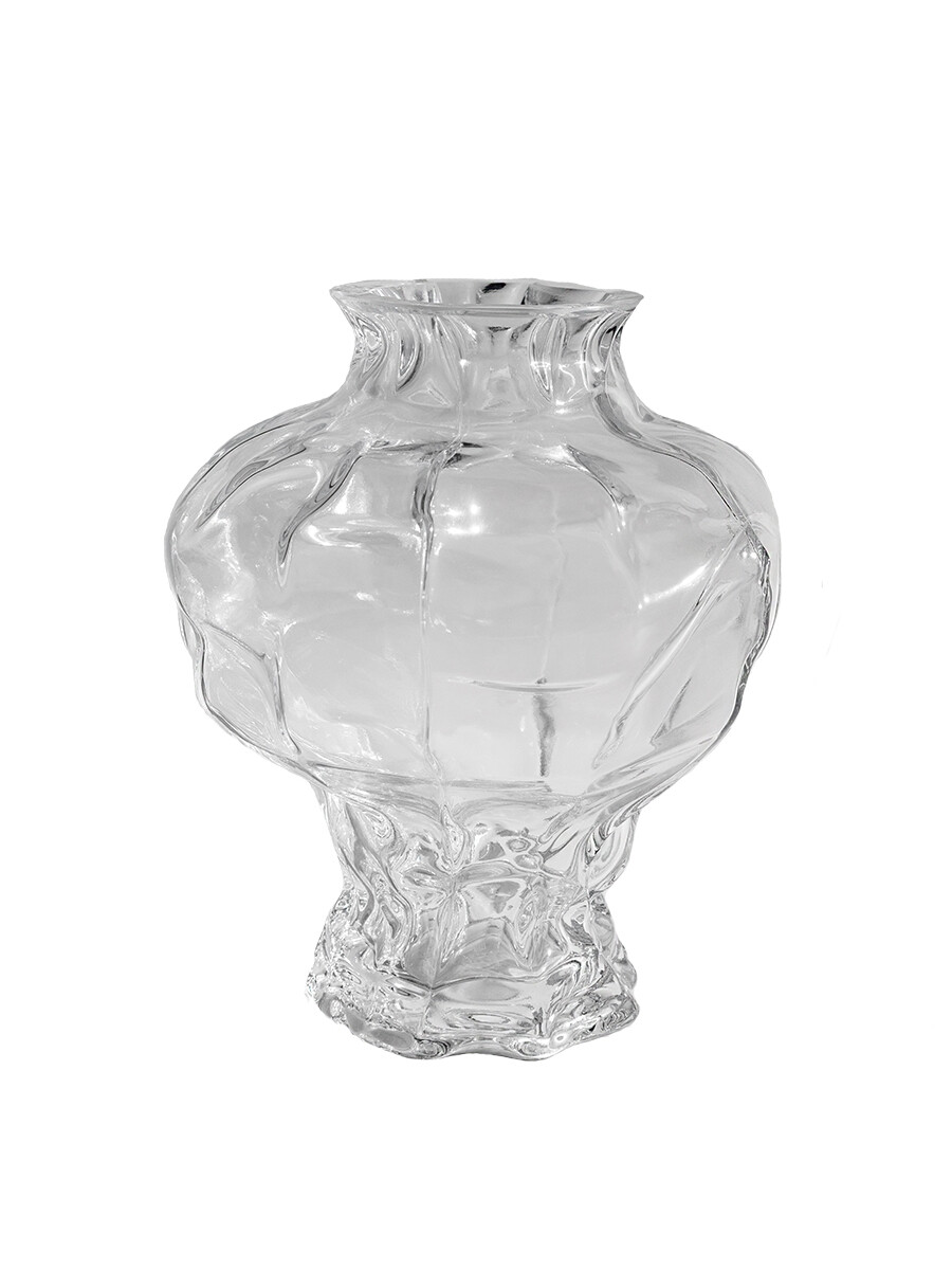 Ammonit Vase, clear fra Hein Studio Ammonit Vase, clear fra Hein Studio