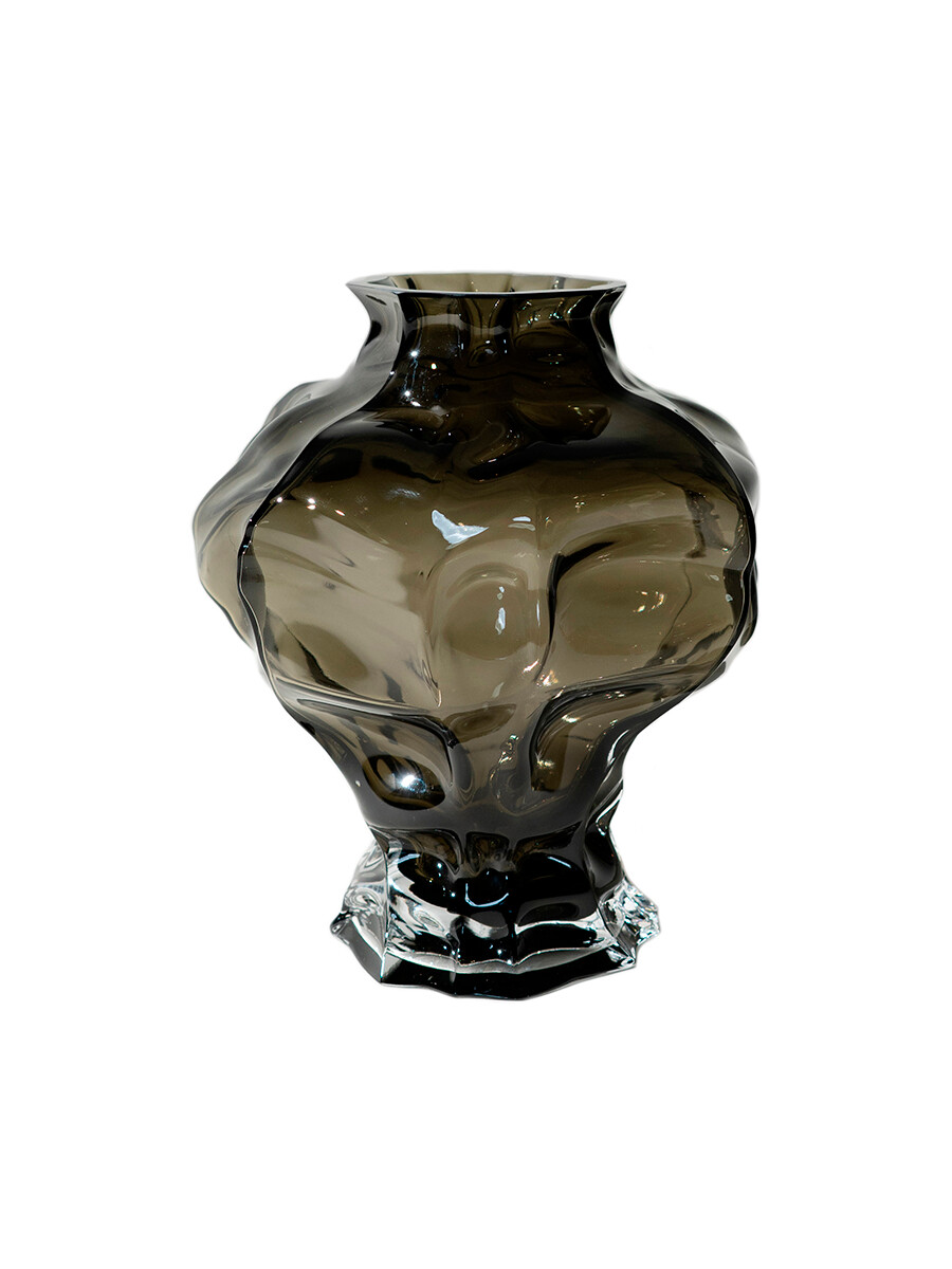 Ammonit Vase, new smoke fra Hein Studio Ammonit Vase, new smoke fra Hein Studio