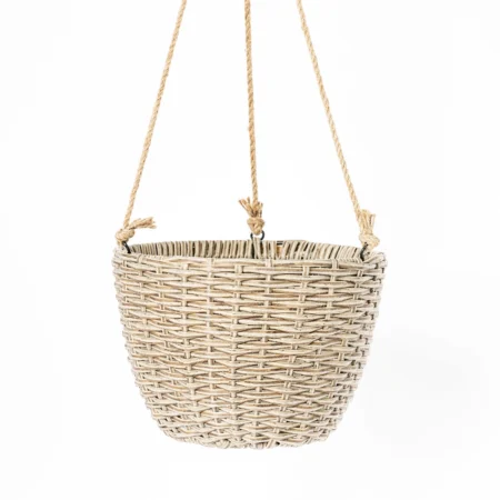 Ampel Ø27xH19 cm i naturfarvet polyrattan