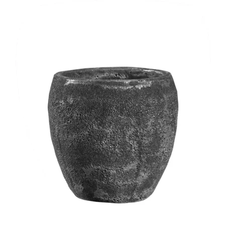 Anhof havekrukke Ø25xH24 cm i antik sort glaseret keramik