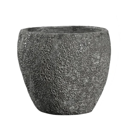 Anhof havekrukke Ø35xH32 cm i antik sort glaseret keramik