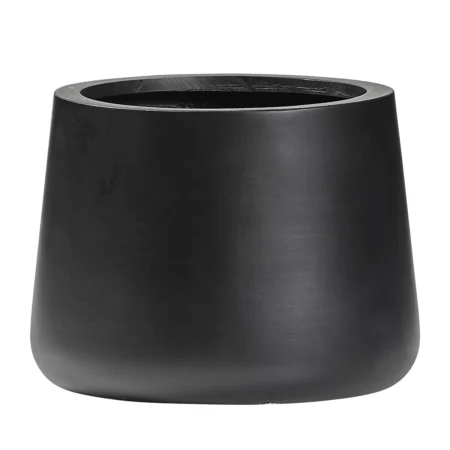 Anneberg lav havekrukke Ø25xH19 cm i sort fiberstone