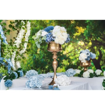 Antik Vase Med Fod Guld