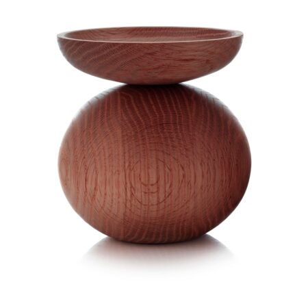 Applicata Shape bowl vase Røget eg