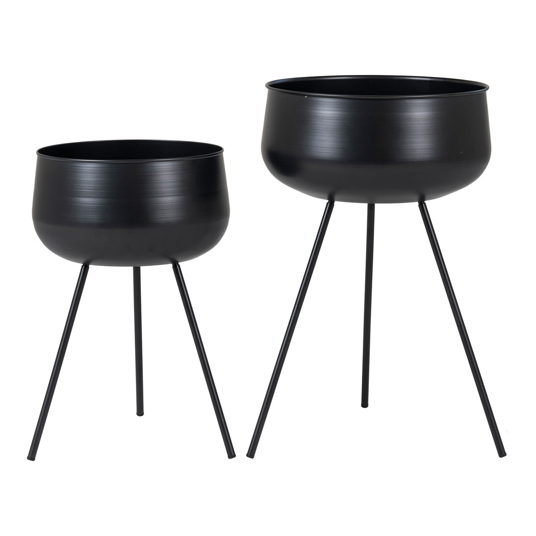 Ardola blomsterstandere sæt med 2 stk. sort Ardola blomsterstandere sæt med 2 stk. sort