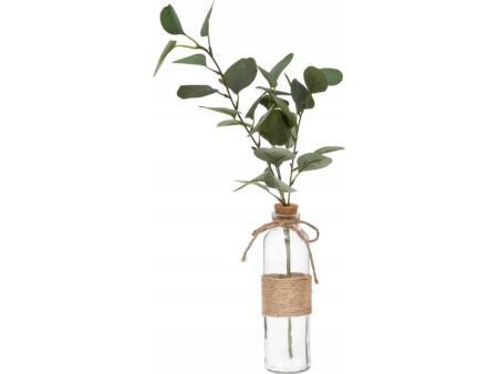 Atmosphera kunstig lisc, eukalyptuskvist i vase, 48 cm