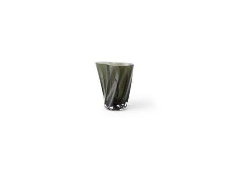 Audo Copenhagen - Aer Vase - Vase - Smoke Glass - H: 19 x W: 17,5 x D: 13 cm