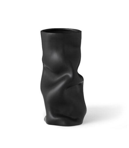 Audo Copenhagen Collapse Vase H: 30 cm - Black