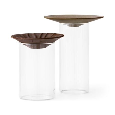 Audo Copenhagen Cresco Propagation vase 2 dele Brun/Klar