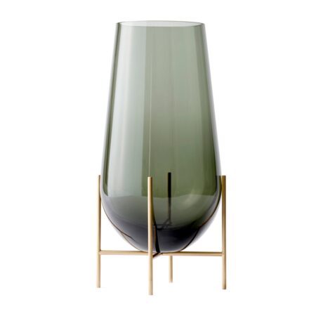 Audo Copenhagen Échasse vase røgfarvet glas