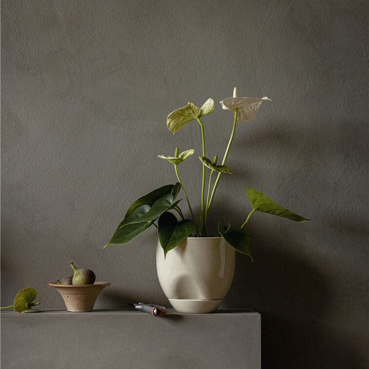 Audo Copenhagen Hydrous Planter Ø- 20 cm - Ashen Audo Copenhagen Hydrous Planter Ø: 20 cm - Ashen