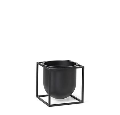 Audo Copenhagen Kubus Flowerpot 14 14x14 cm - Sort