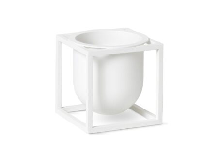 Audo Copenhagen - Kubus Flowerpot - Urtepotte - Hvid - 14 x 14 x 14 cm