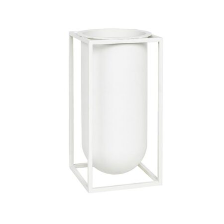 Audo Copenhagen Kubus Lolo Vase H: 24 cm - Hvid