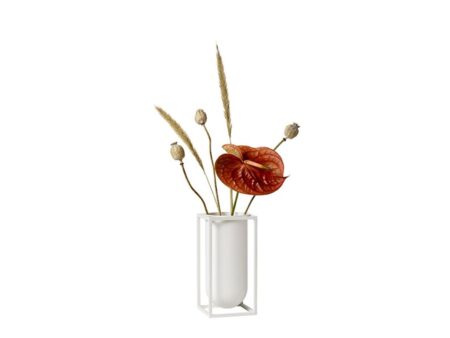 Audo Copenhagen - Kubus Vase - Vase - Lily White - 10x10x20 cm