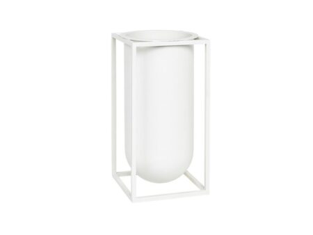Audo Copenhagen - Kubus Vase - Vase - Lolo White - 12x12x24 cm