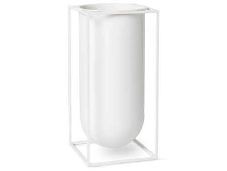 Audo Copenhagen - Kubus Vase - Vase - Nolia White - 20x20x40 cm