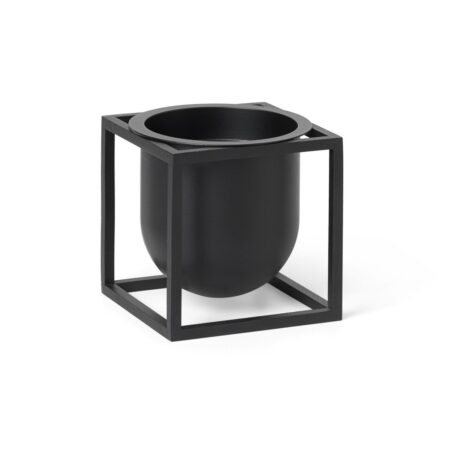 Audo Copenhagen Kubus blomsterkrukke 10 cm Sort