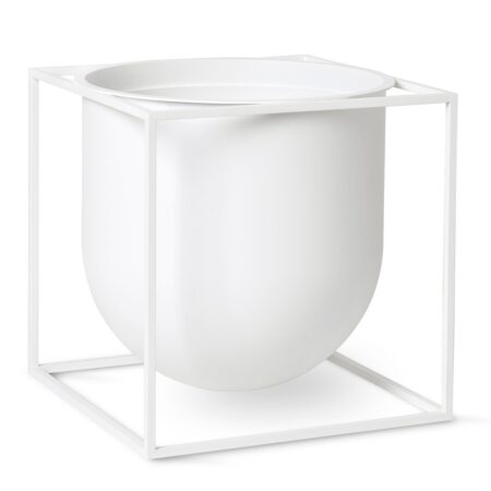 Audo Copenhagen Kubus blomsterkrukke 23 cm Hvid