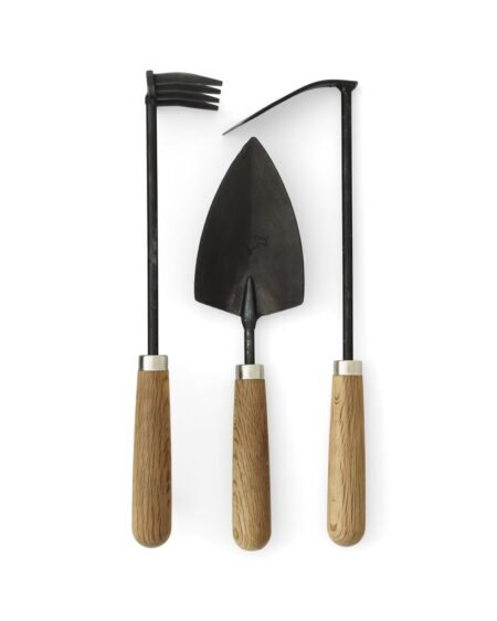 Audo Copenhagen Pallarés x Audo Copenhagen Plant Tools Set of 3 - Black/Natural Oak