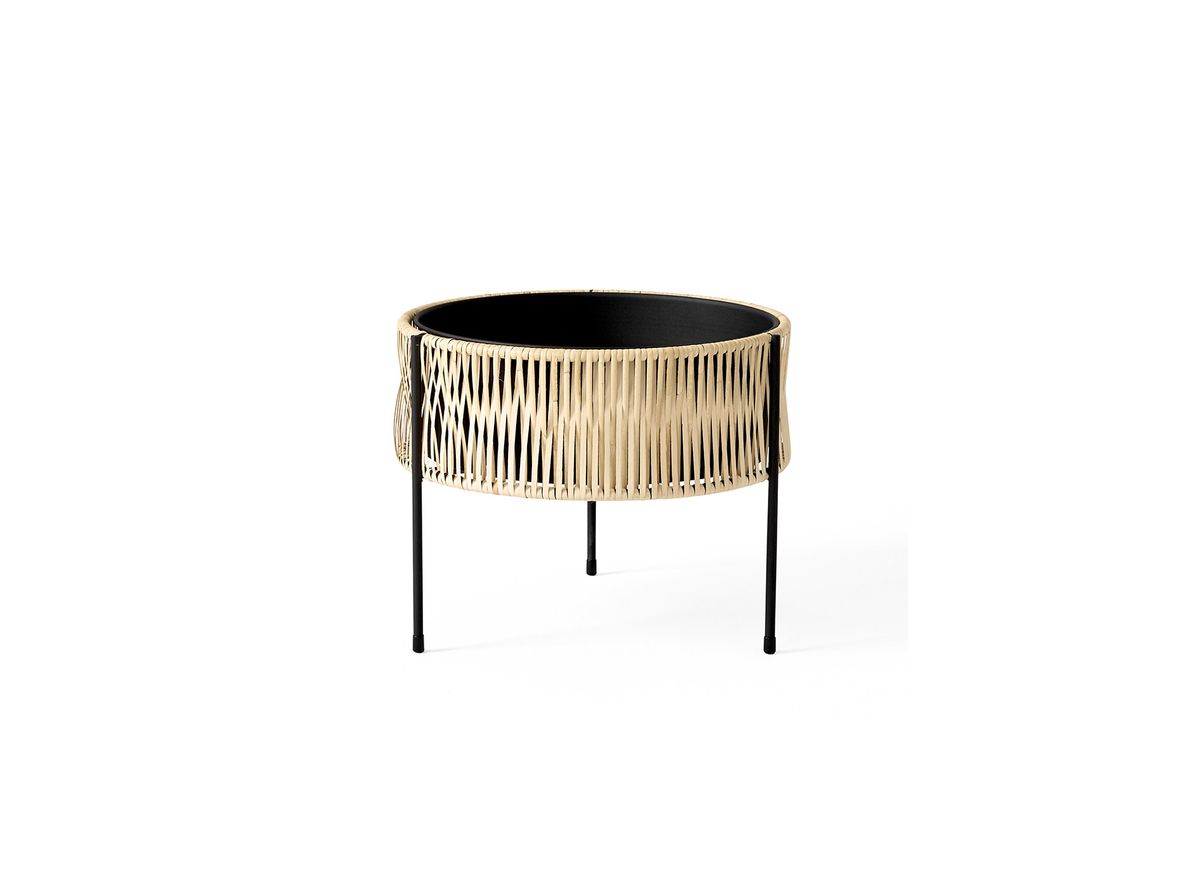 Audo Copenhagen - Umanoff Planter - Plantekasse - Black Rattan - medium - H32,5 x Ø41 cm Audo Copenhagen - Umanoff Planter - Plantekasse - Black Rattan - medium - H32,5 x Ø41 cm