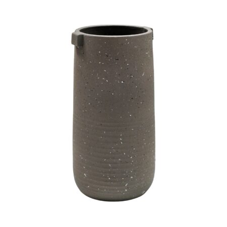 Aurora Terrazzo Handles Tall Vase Slate