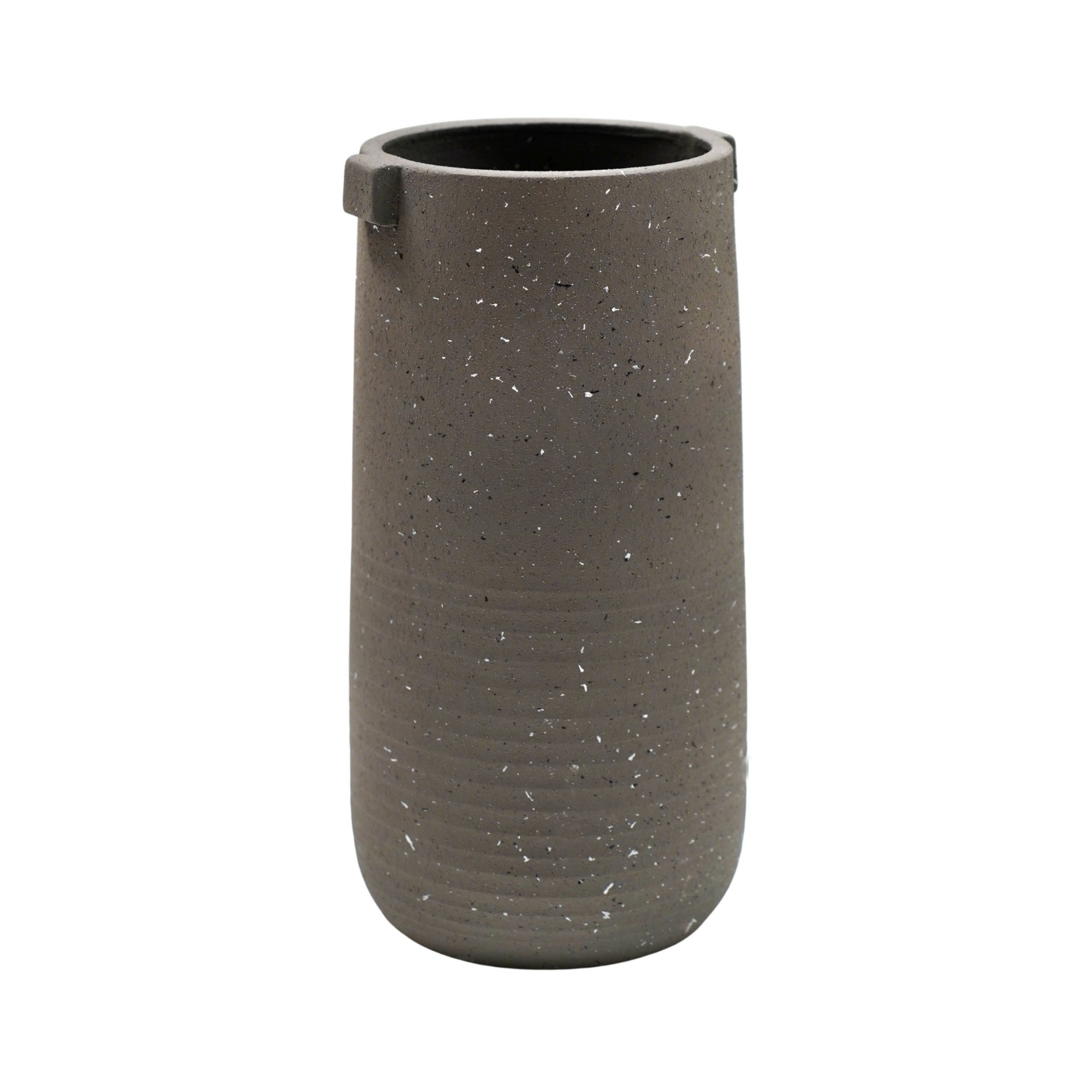 Aurora Terrazzo Handles Tall Vase Slate Aurora Terrazzo Handles Tall Vase Slate