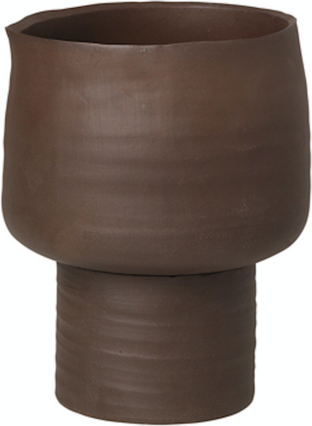 Axil, Urtepotte, rød, H14,5x18,5 cm, stentøj