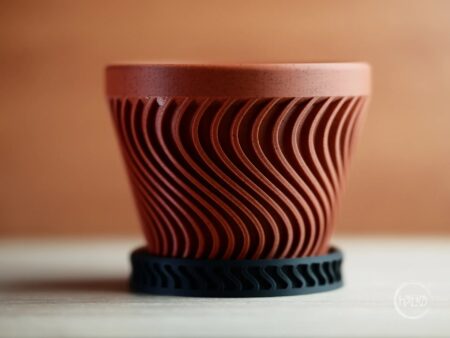Axis potte med Underskål - Metalic Brun / Ø100mm