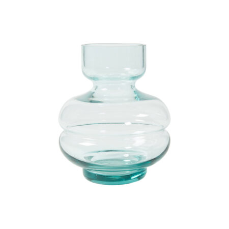 BALLON GLAS VASE AQUA