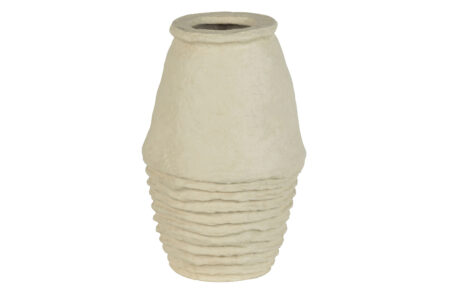 BEPUREHOME Collection dekorations vase - natur papmache (H:45)