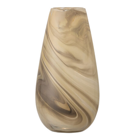 BLOOMINGVILLE Algar vase - brun glas (D14,5xH28)
