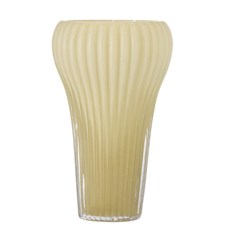 BLOOMINGVILLE Averie vase - gul glas (D17xH28)