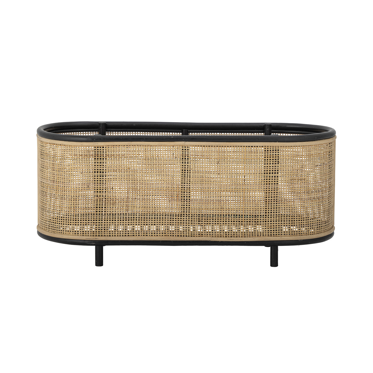BLOOMINGVILLE Ebbie plantekasse, oval - natur rattan og sukkerrør (70x29( BLOOMINGVILLE Ebbie plantekasse, oval - natur rattan og sukkerrør (70x29(