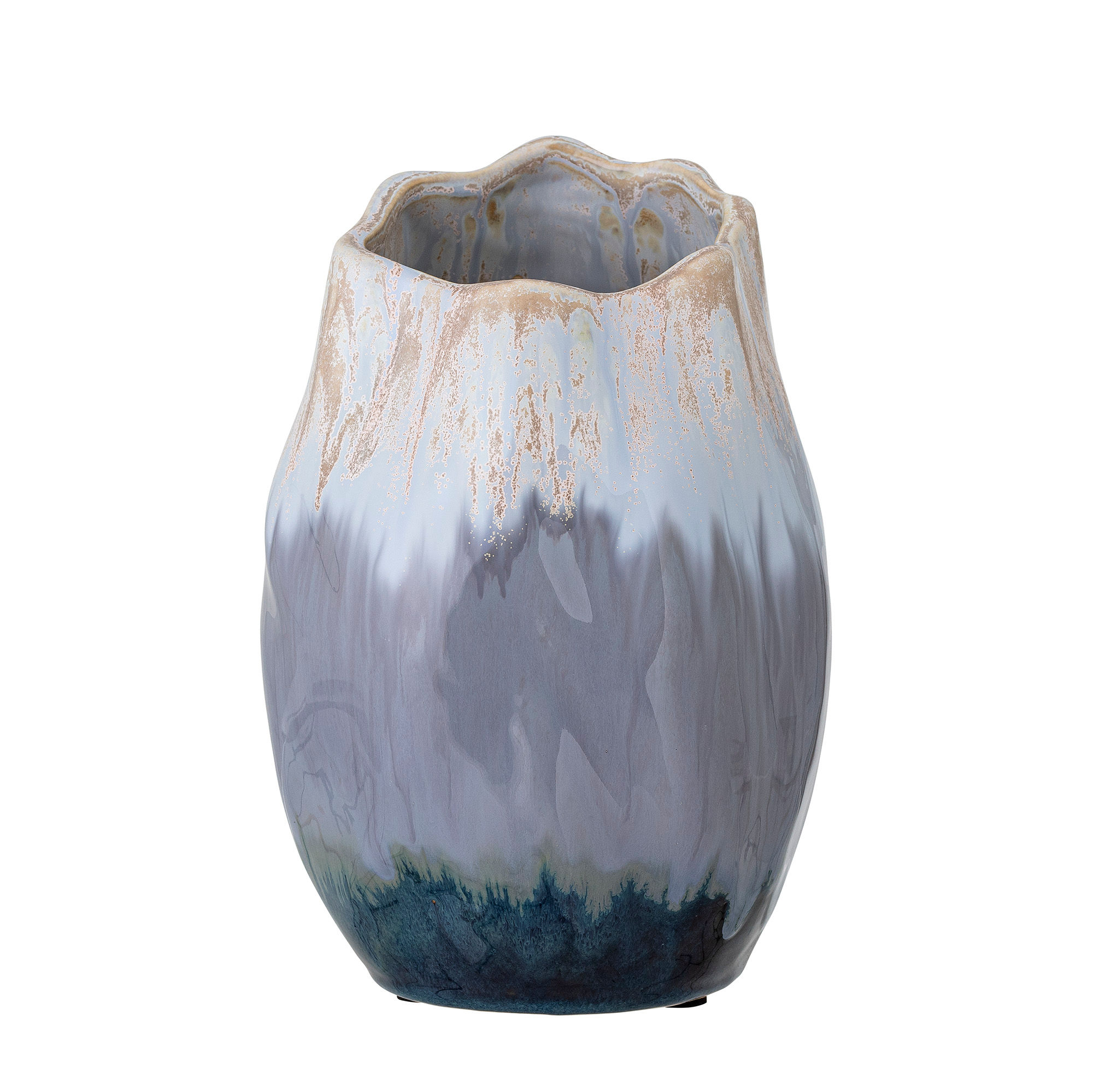 BLOOMINGVILLE Jace Vase, Blå, Keramik BLOOMINGVILLE Jace Vase, Blå, Keramik