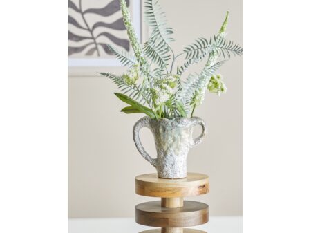 BLOOMINGVILLE Ledger Vase, Grøn, Stentøj